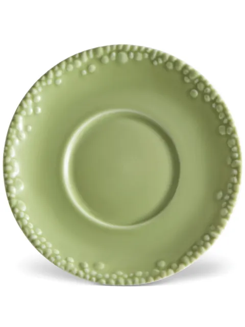 L'Objet x Haas Brothers Mojave Desert porcelain saucer plate (17cm) Green HB660