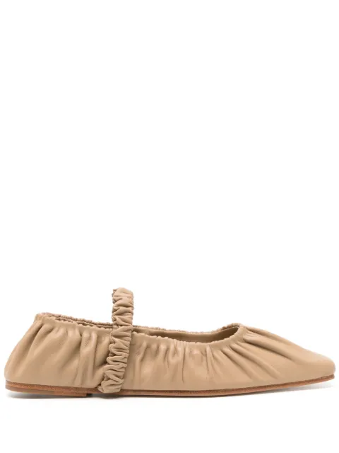 Studio Amelia Zadie leather ballerina shoes Neutrals F741CFS