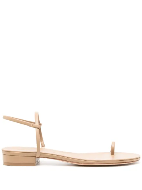 Studio Amelia Edith flat leather sandals Neutrals F725CFS