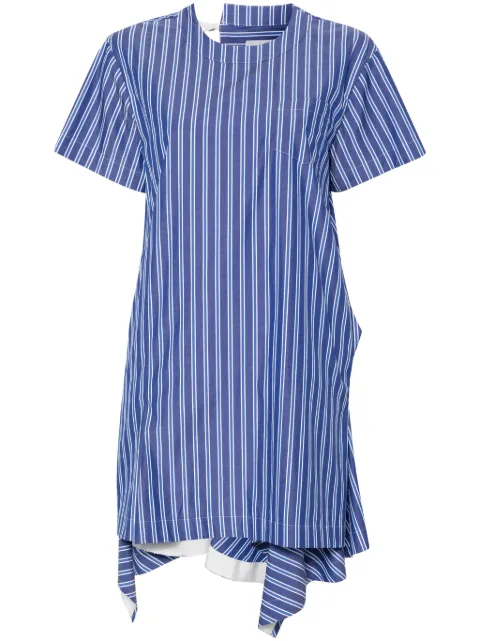 sacai asymmetric-hem dress Blue 2407095