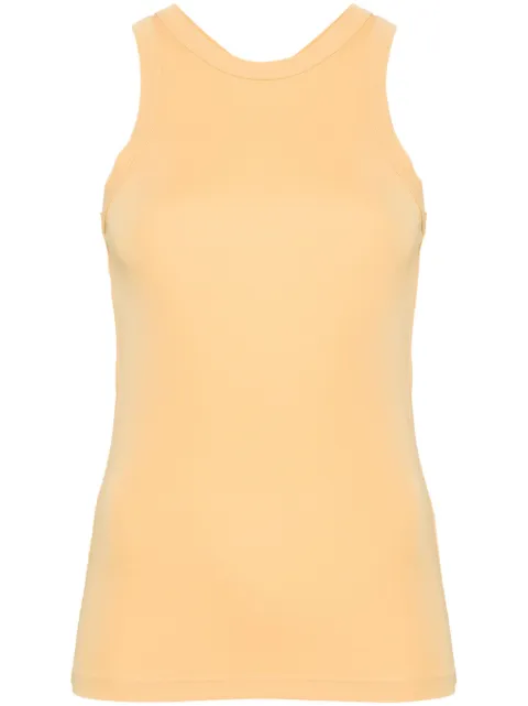 TOTEME sleeveless crepe tank top Yellow 242WRT1727FB0162129