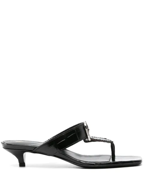 TOTEME 35mm The Belted sandals Black 242WAS2043LE0023001