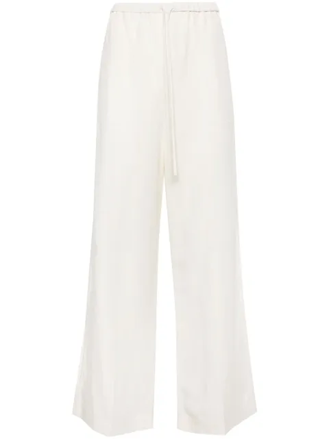 TOTEME Fluid drawstring trousers White 242WRB1709FB0159059