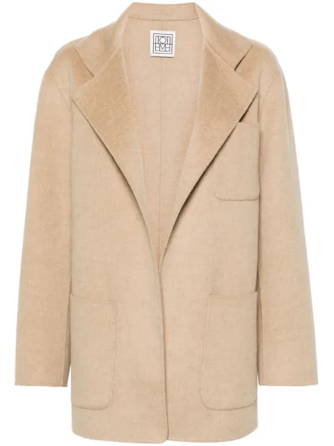 TOTEME notched-lapels mélange jacket Neutrals 242WRO1613FB0006164