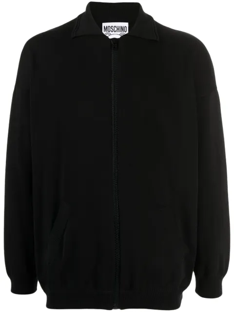 Moschino Archive Teddy fine-knit cardigan Black V09170200