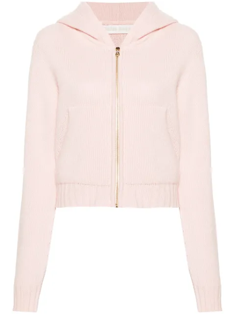 Palm Angels logo-embroidered hoodie Pink PWHU013C99KNI0013001