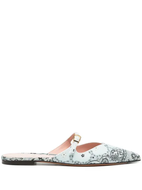ZIMMERMANN Aura paisley-print mules Blue 5146R24