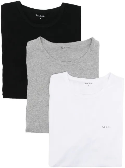 Paul Smith logo-print cotton T-shirts (set of three) Black M1A389M3PK