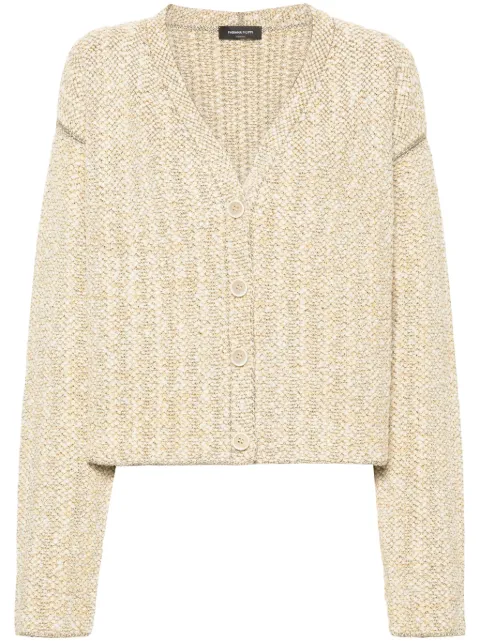 Fabiana Filippi metallic-embellished tweed cardigan Gold MAD264F079