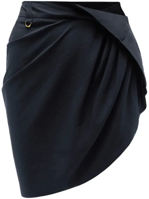 Jacquemus La Mini Jupe Saudade draped skirt Blue 241SK0501020390
