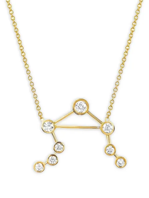 Logan Hollowell 14K yellow gold Libra Constellation diamond necklace Gold NECO035