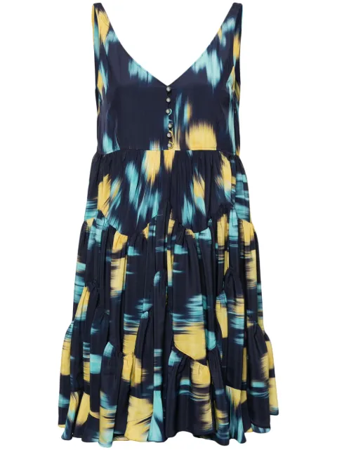 Lanvin charmeuse mini dress Blue RWDR00095900P24
