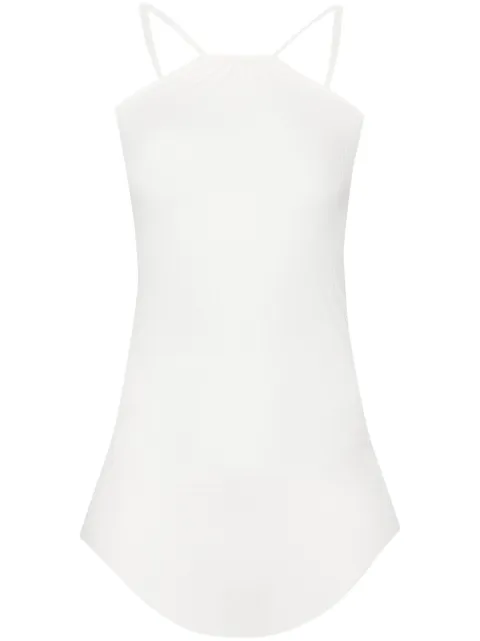 Rick Owens Scorpio ribbed-knit tank top White RP01D2104RC