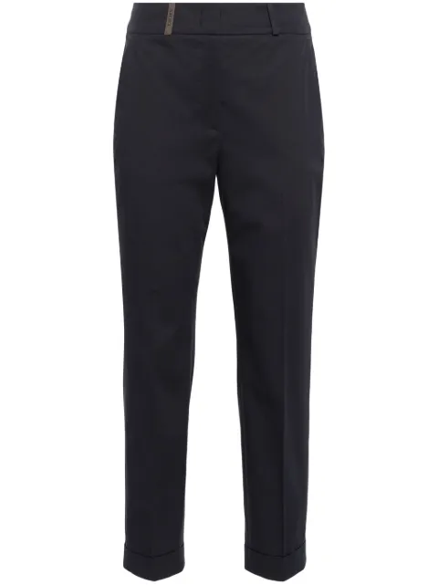 Peserico cropped trousers Blue P04629U01037