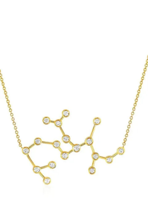 Logan Hollowell 14kt yellow gold Sagittarius Constellation diamond necklace Gold LHN1122YGWDRC1618