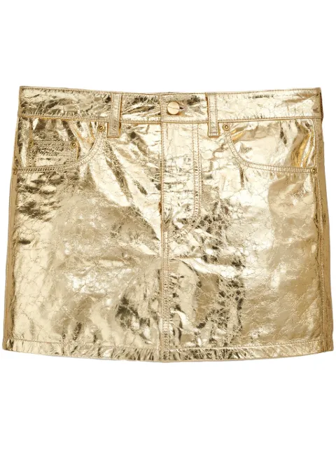 Marc Jacobs mid-rise metallic miniskirt Gold 2S4RSK006W12710