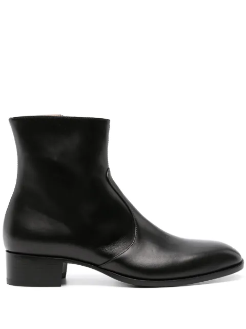Scarosso x Warren Alfie Baker leather boots Black WARRENCHEL