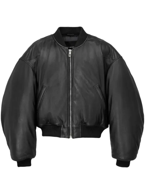 Marc Jacobs leather bomber jacket Black 2S4RJC009W03001