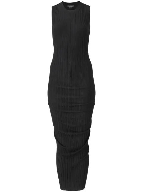 Marc Jacobs merino-wool twisted midi dress Black 2S4RDR002K25001