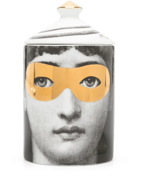Fornasetti Se Poi Mascherina candle (310g) Black FPSMTV1ZFP