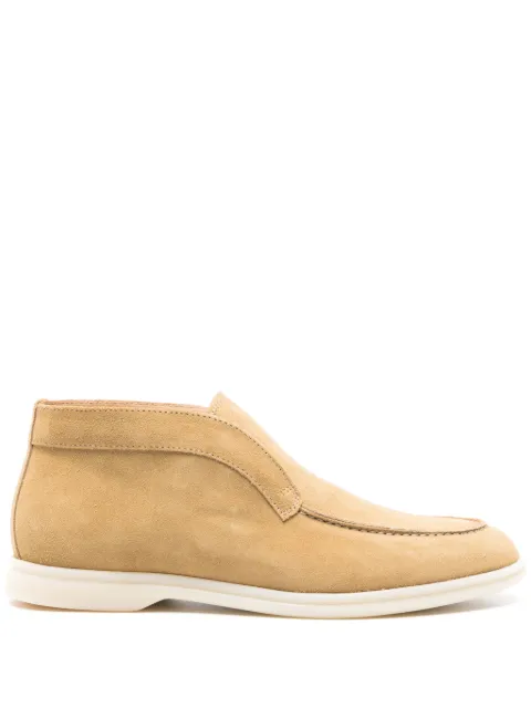 Scarosso Leonarda suede ankle boots Brown LEONARDAANKLBEISUED