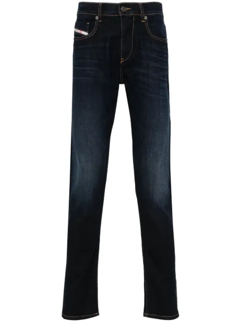 Diesel 2019 D-Strukt mid-rise slim jeans Blue A03558009ZS