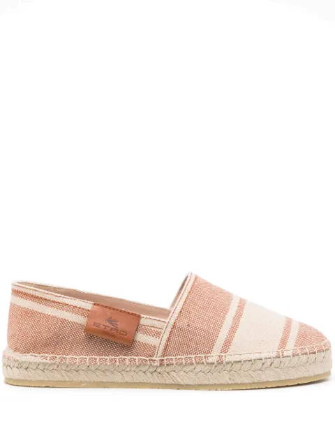 ETRO striped canvas espadrilles Neutrals WS4G0001AC230