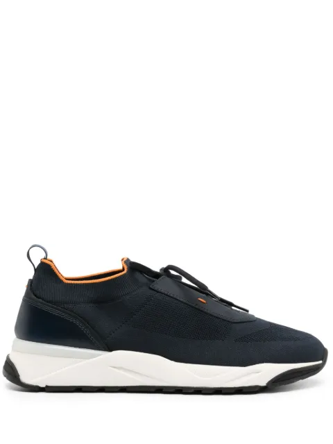 Santoni knitted-upper sneakers Blue MBIO21601BINNHOD