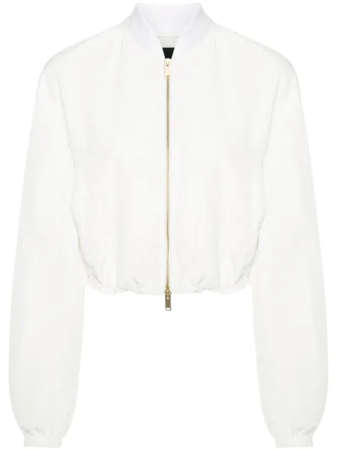 Fabiana Filippi cropped bomber jacket White CTD264F199I9070000