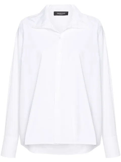 Fabiana Filippi high-neck poplin shirt White CAD264F236D6140000