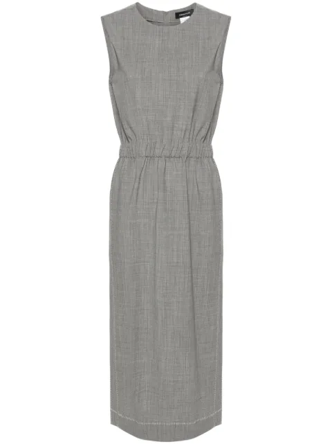 Fabiana Filippi contrast-stitching midi dress Grey ABD264F125I9370000