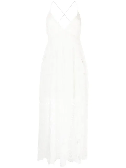 ZIMMERMANN Lexi embroidered slip dress White 9169DRS245