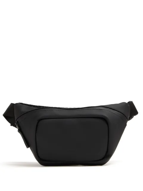 Rains logo-debossed waterproof belt bag Black 14730