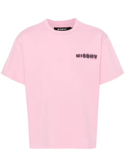 MISBHV logo-print cotton T-shirt Pink 240M115