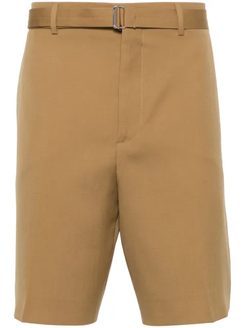 Lanvin pressed crease wool shorts Brown RMTR00375857P24