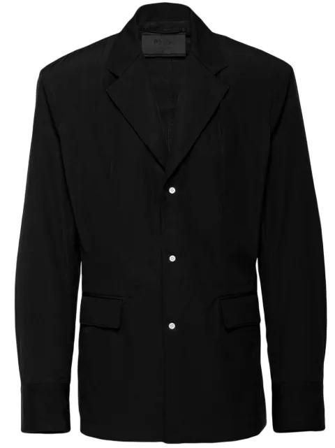 Prada single-breasted cotton blazer Black UGI271SOOO1XV2