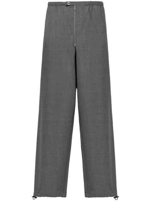 Prada virgin-wool tailored trousers Grey SPH377SOOO132E