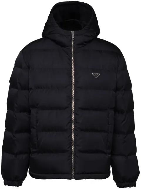 Prada cropped Re-nylon down jacket Black SGC400S2321WQ8