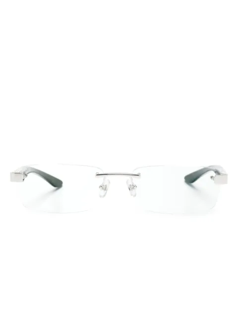 Maybach eyewear The Artist III rectangle-frame glasses Brown THEARTISTIII