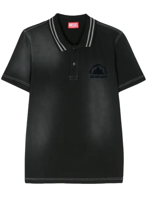 Diesel T-Smid cotton polo shirt Black A127940WHAL