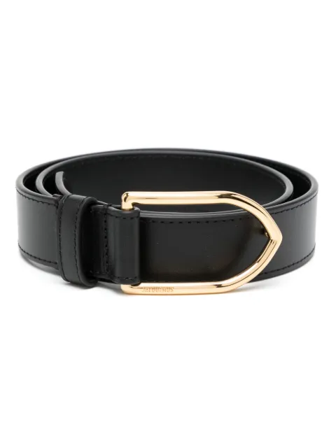 Jacquemus La Ceinture Bambino leather belt Black BEU00003AC01C02
