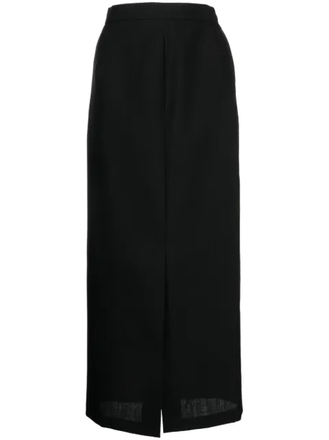 Enföld high-waisted wool maxi skirt Black 300HS2310450