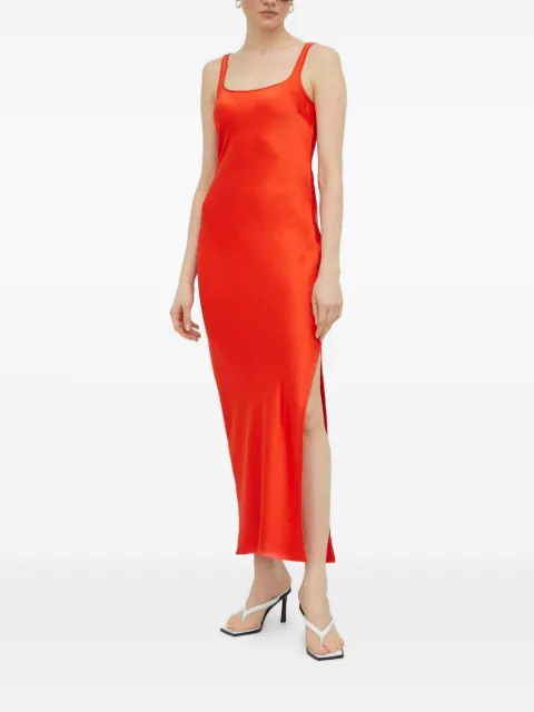 SAMSOE SAMSOE Sunna side-slit midi dress Red F23100173