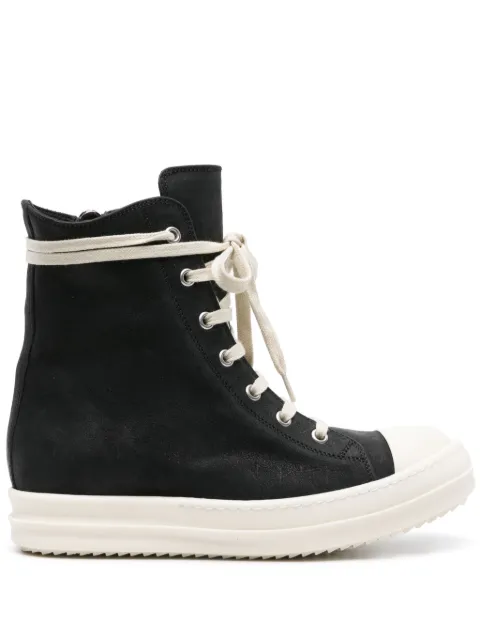 Rick Owens Lido leather hi-top sneakers Black RP01D2890LOO