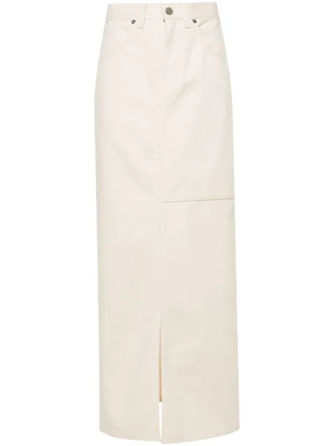 Axel Arigato Amp cotton maxi skirt Neutrals A2104001