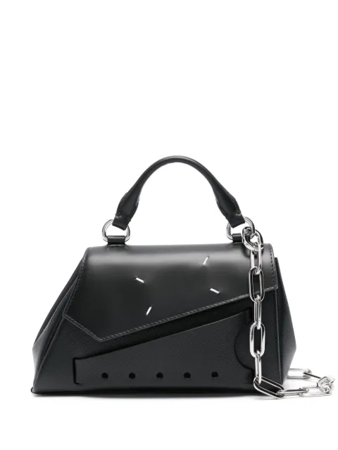 Maison Margiela Snatched leather tote bag Black SB1WD0013P4745