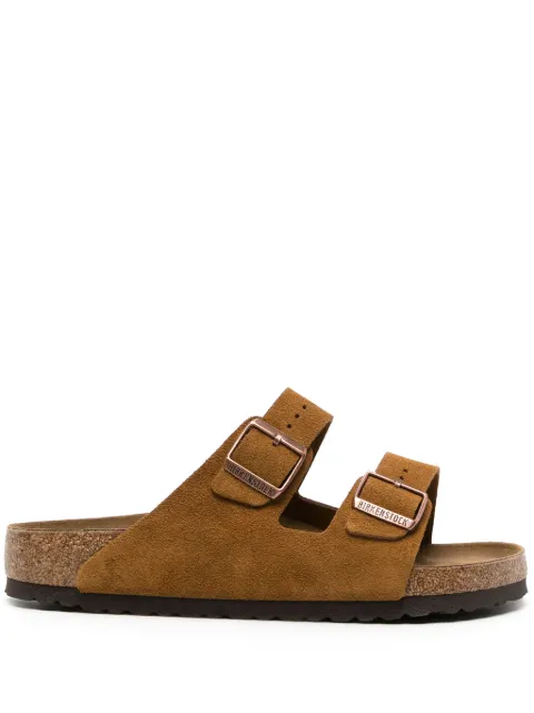 Birkenstock Arizona suede slides Brown 1027082