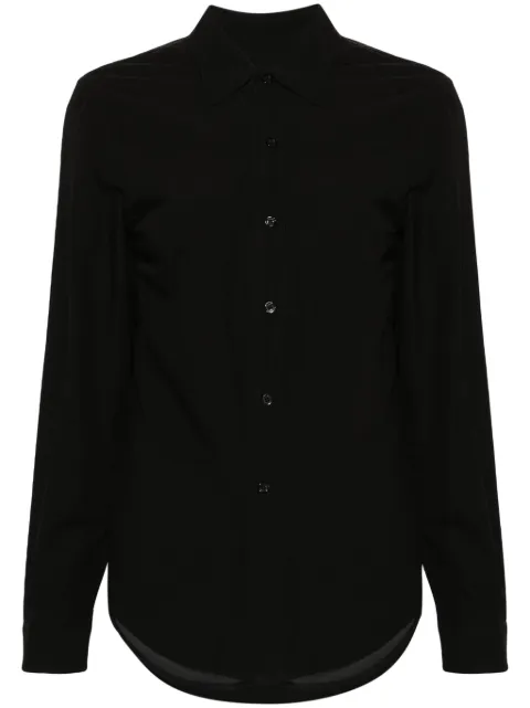 R13 organza-panel cotton shirt Black R13WR246R340B