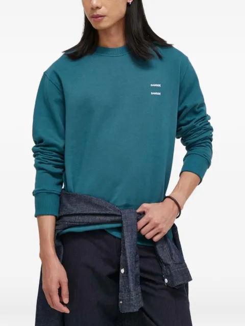 SAMSOE SAMSOE logo-detail sweatshirt Blue M22300127