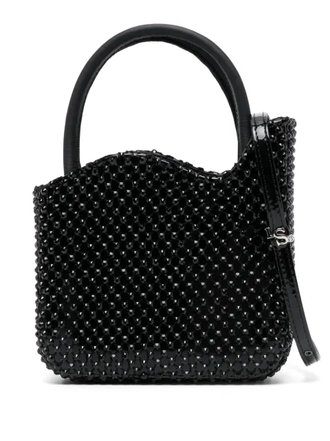 Le Silla mini Gilda rhinestone-embellished bag Black 9979UBAGXXXXCAY